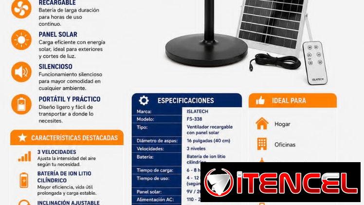 Ventilador recargable 54665384