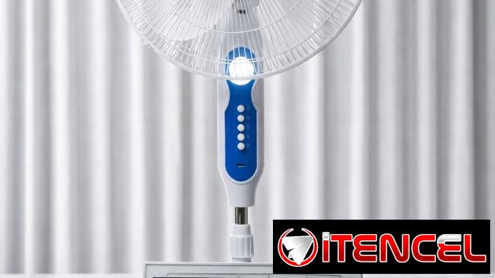 VENTILADOR RECARGABLE DAWANG de 16″ con Panel Solar