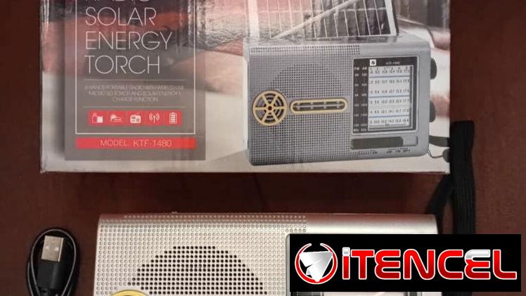 Radio solar 8 bandas. Con emisoras FM/AM