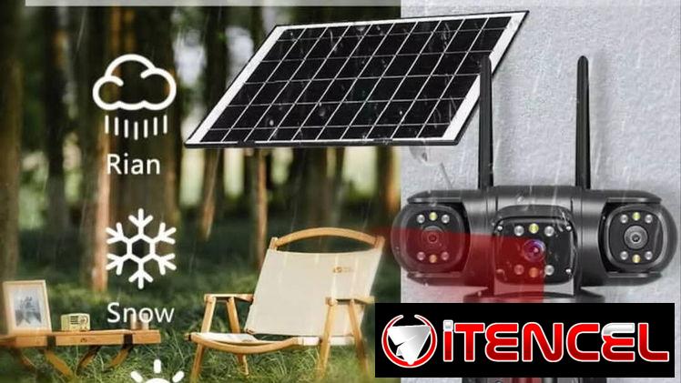 CAMARA SEGURIDAD CON PANEL SOLAR 4K . 150 USD