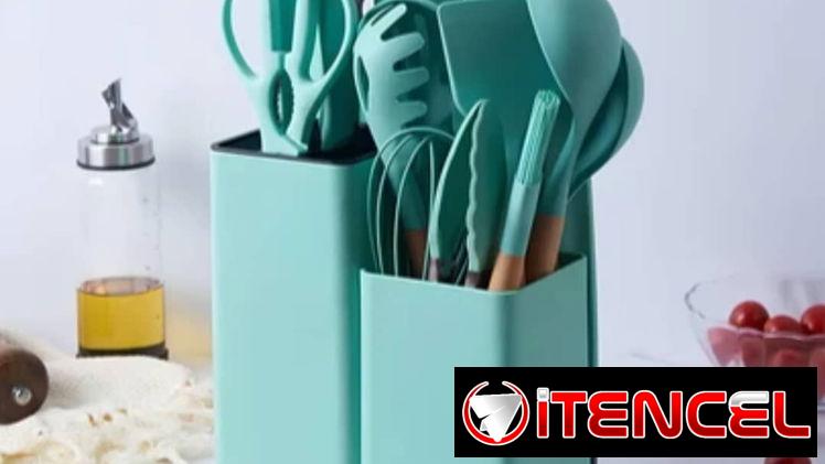 Set de utensilios de silicona para cocina de 19 piezas (uh)