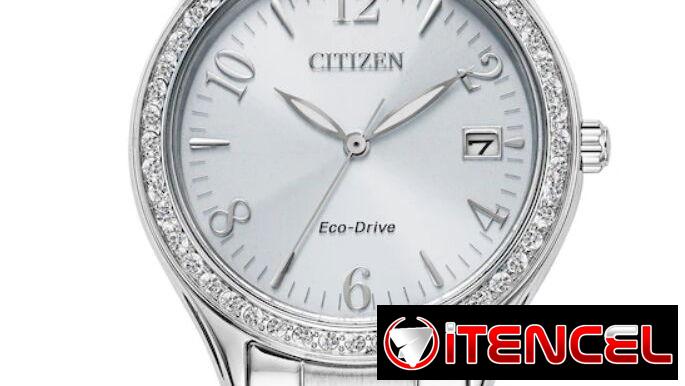 RELOJ CITIZEN ECODRIVE CLASSIC CRYSTAL (EO1181-55A) DE MUJER , 34MM EN ACERO INOXIDABLE , CON BISEL DE PIEDRAS 58049738