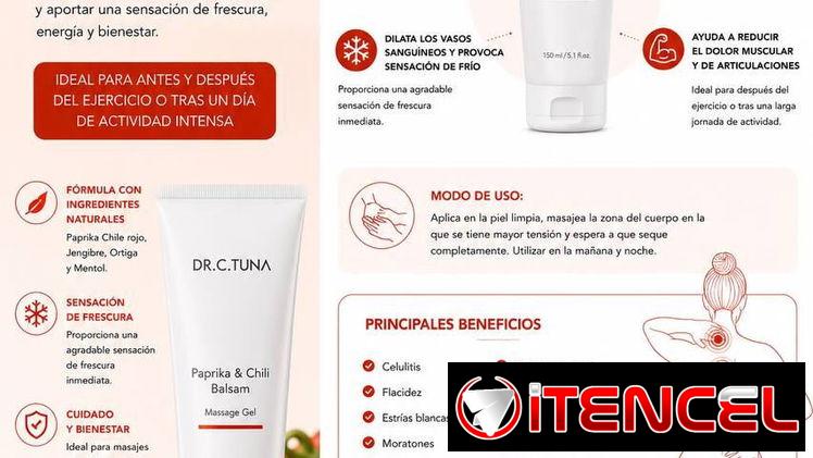 GEL BÁLSAMO DE PAPRIKA 150ml🌶️🌶️ Reduce flacidez, celulitis y estrías, tonifica la piel🌶️🌶️
