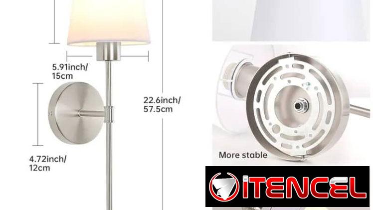 Pareja de Aplique  bombillos E26 Recargables incluidos 100usd