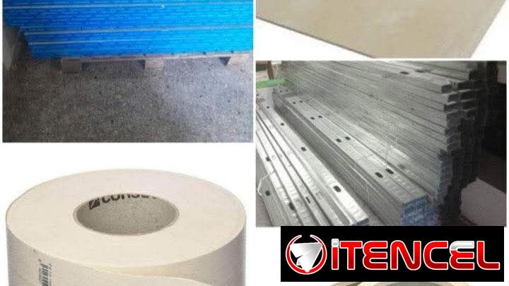 Pladur, perfiles, tornillos, masillas, cinta de papel y mucho más