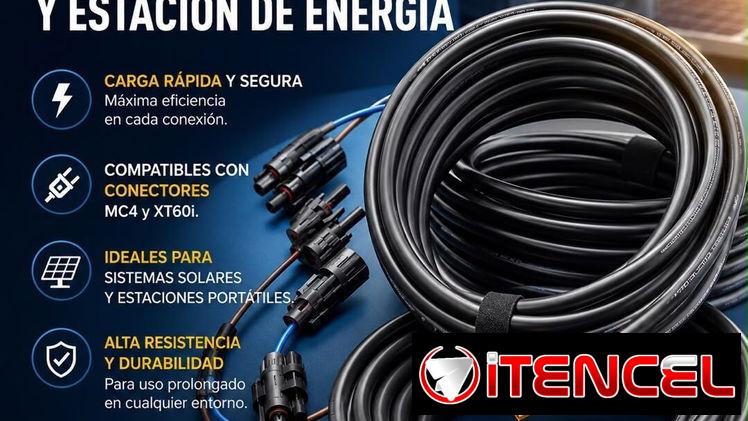 Cables de estación para panel solar y estación de energía