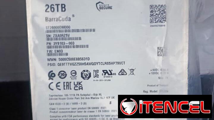 Vendo disco de 26TB