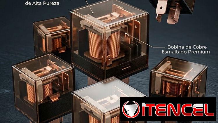 RELAYS DE ALTO CONSUMO DE 5 PATAS Y 100 Ah con sus bases para instalaciones electricas en autos,motos ,para sus claxon ,