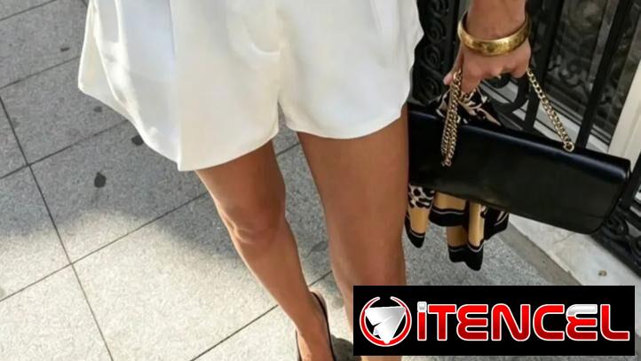 Short femenino de tela talla S