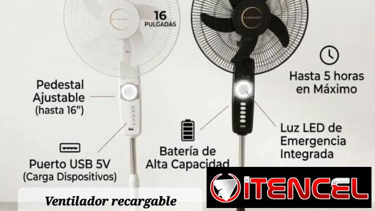 Ventilador recargable