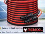 Cable de Extensión de Panel Solar 12 AWG. Venta por Metros / 8 USD el metro,  mínimo 10