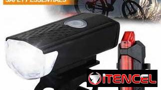 Para bicicletas: juegos de faroles recargables USB con y sin corneta. También accesorios p bicis.