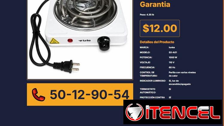 COCINA ELÉCTRICA IUNKE 1000W VPT# -0114
