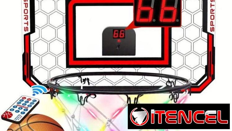 Mini aro de baloncesto LED con control remoto – Diversión deportiva en casa | videojuegoshabana.com