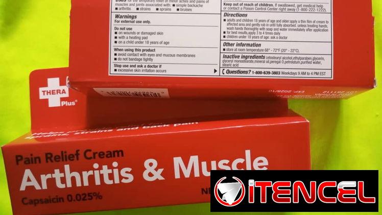 Crema muscular y artritis
