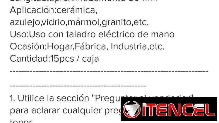Juego de Barrenas Circulares Diamantadas para Cerámica, Mármol y Vidrio!!