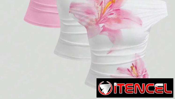 Top asimétrico con cintura fruncida talla Xs