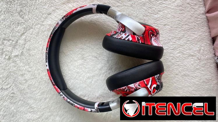 [15] Headphone Inalámbrico SY-T12 estilo Graffiti ROJO