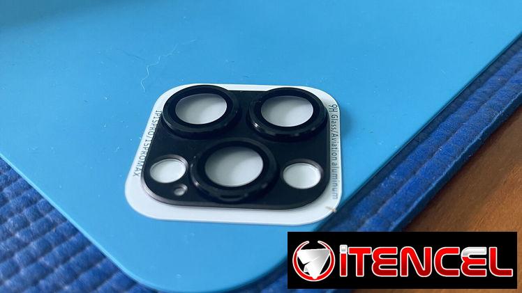 Micas 3D de aluminio y Cristal Negras para las cámaras traseras de la serie 15 completa de iPhone.