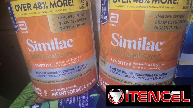 Latas de leche similac