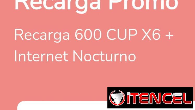 Recarga internacional 3600 mn de saldo Internet nocturno