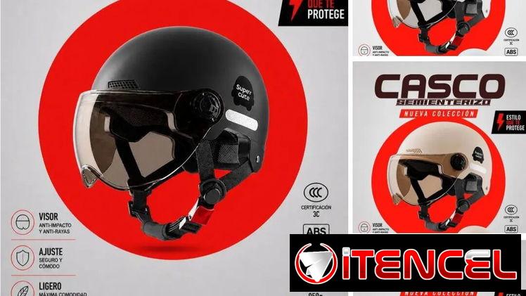 Cascos para moto 55119198 modelo jet semi integral