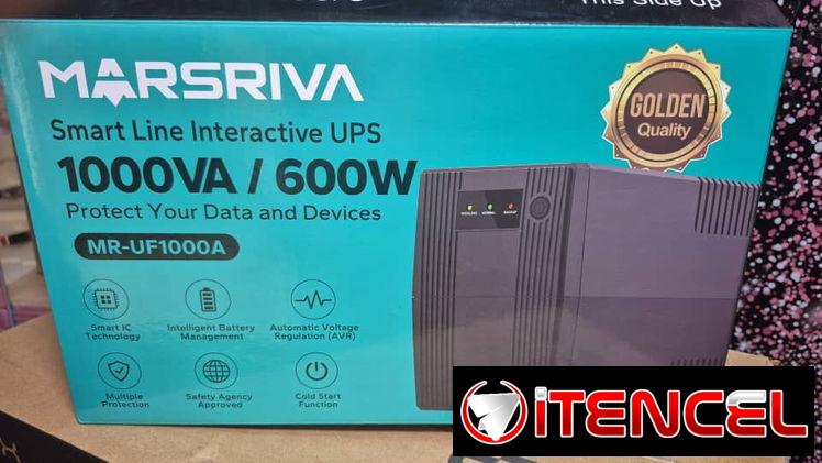 🎮⚓Backup 1000va/600W Marsriva, 1 batería de 12V 9Ah, 4 tomas de respaldo  — 💲140 USD🎧