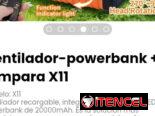 Ventilador-powerbank + lámpara X11 Modelo: X11