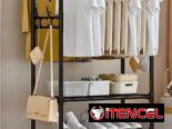 Estantes con ruedas(movible) para negocio, exposición y el hogar
