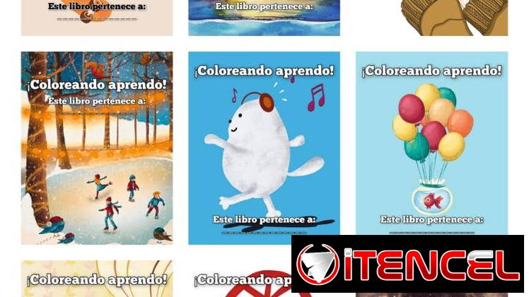 Libros de colorear de animales, dinosaurios, aviones, casas y otros, por temáticas y variados…