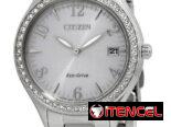 RELOJ CITIZEN ECODRIVE CLASSIC CRYSTAL (EO1181-55A) DE MUJER , 34MM EN ACERO INOXIDABLE , CON BISEL DE PIEDRAS 58049738