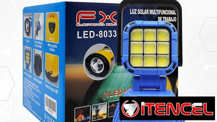 LAMPARA LED Y LINTERNA RECARGABLE Y SOLAR 4  MODO