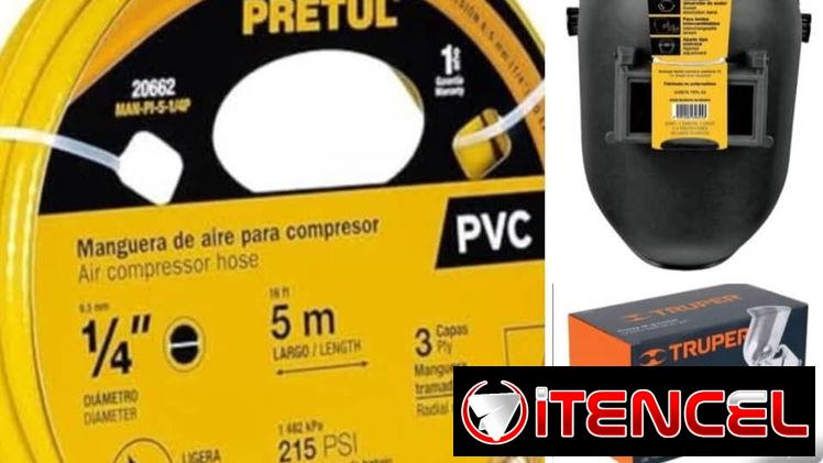 Careta d soldar y manguera d compresor d 10 metro