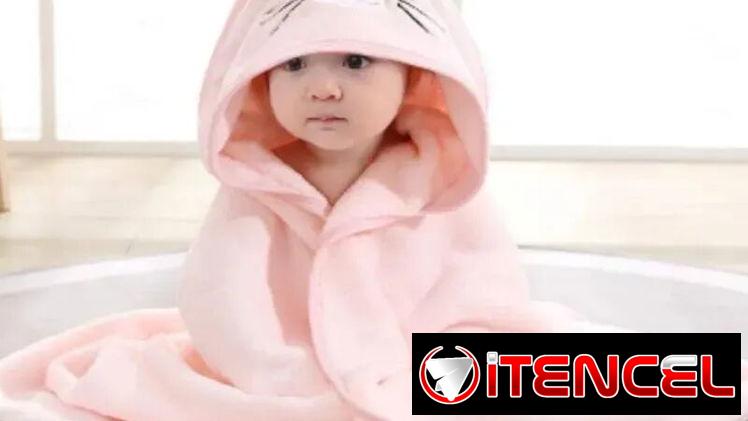 Toalla de baño con gorro de microfibra súper absorbente para bebé 3500 cup