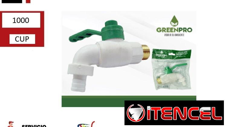Llave PVC 1/2 para jardín 1000 cup