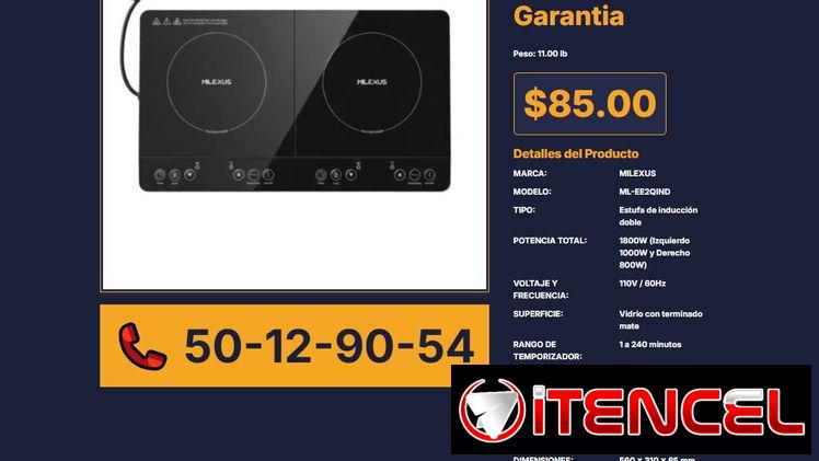 ESTUFA DE INDUCCIÓN DOBLE MILEXUS VPT# -0127