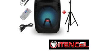 Bocina recargable JVC con trípode de 3500w