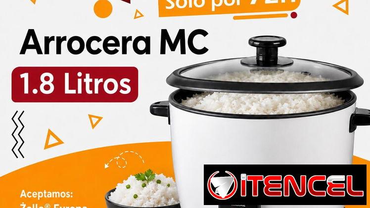 🍚 *Olla Arrocera 1.8 L MC* 🍚    💰 *Precio:* 30 USD   🚚 Mensajería adicional ✅ *Nueva sellada en caja*    🌟 *2 meses