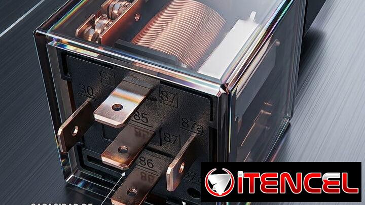 RELAYS DE ALTO CONSUMO DE 5 PATAS Y 100 Ah con sus bases para instalaciones electricas en autos,motos ,para sus claxon ,