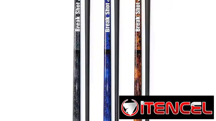 Taco de billar de alta gama, calidad premium de carbono, 3 piezas para salto y break, longitud 58 pulgadas