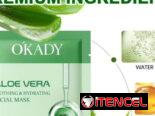 Mascarilla facial de aloe vera y mascarilla de colágeno