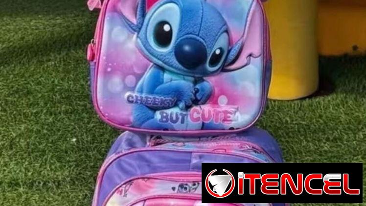 Mochila con ruedas para niños y niñas de tendencia Stitch no pierdas la oportunidad
