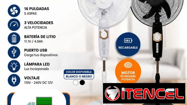 Ventilador recargable