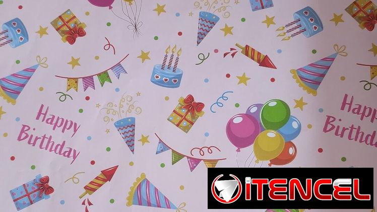 Papel regalo 70cm×50cm son 270 papeles ×35usd