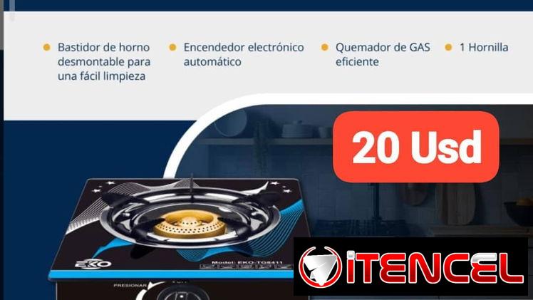 Cocina meseta a gas de Vitrocerámica, 1 Hornilla, Garantía de 6 meses, Entrega gratis para toda La Habana