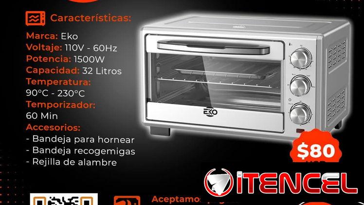 🎁 22 LITROS 🎁 HORNO ELÉCTRICO EKO DE 22 LITROS. GARANTÍA CON FACTURA Y SERVICIO DE MENSAJERÍA. TL 55833699