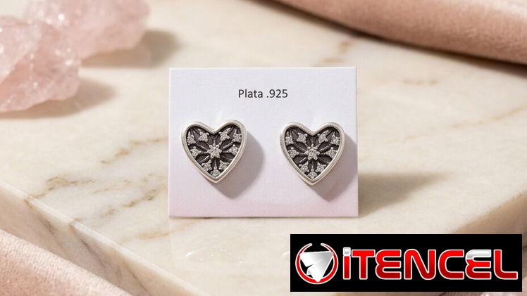 Aretes Pandora de plata Ale s’925