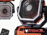💨Ventilador Recargable x11  🔋Capacidad 20 000 mah Lithium ➡️Giratorio   ➡️4 velocidades  ➡️Luces en 3 potencias  ➡️Dur