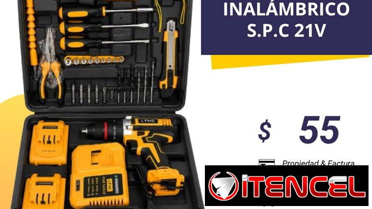 KIT de taladro inalámbrico S.P.C 21V