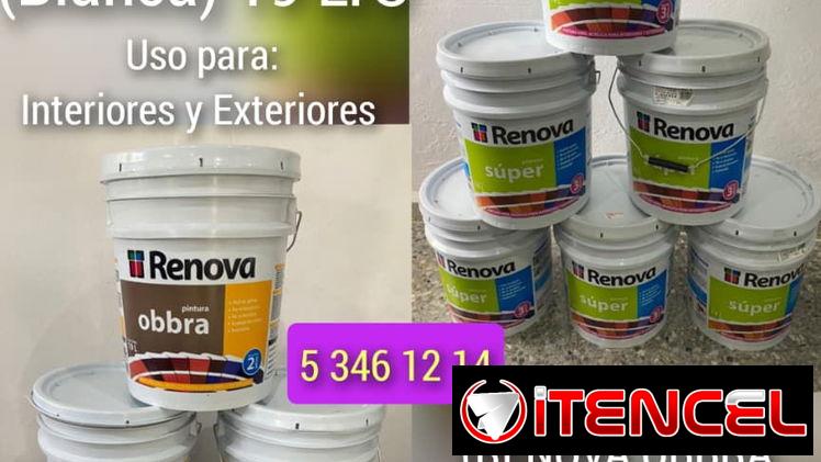 Pinturas Renova Tanqueta de 19 LT.